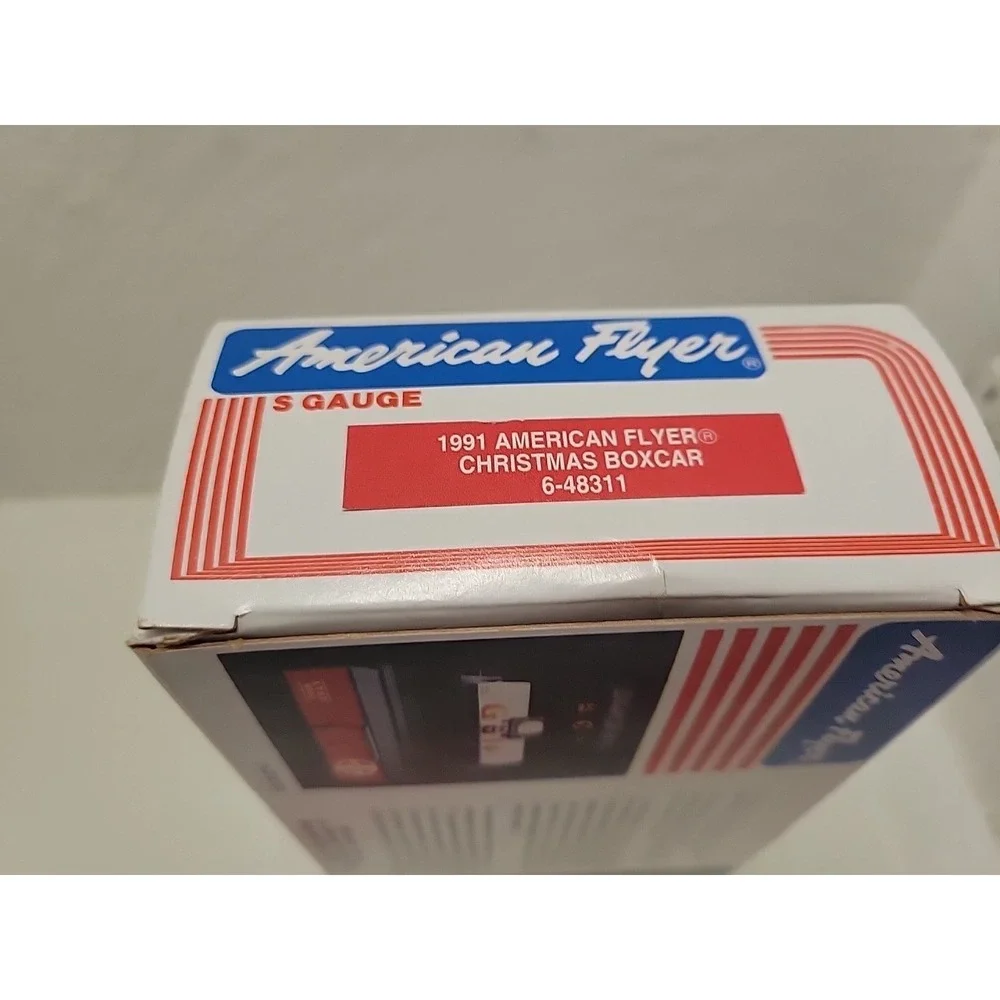 AMERICAN FLYER S GA #6-48311 1991 CHRISTMAS BOXCAR - NIB